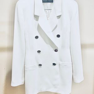 Two Piece Ellen Tracy White Suit